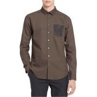 Calvin Klein Men’s Contrast Pocket Shirt Jacket