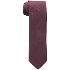 Calvin Klein Men’s Glitter Pinstripe Tie (Burgundy, One Size)