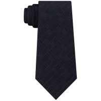 Calvin Klein Men’s Gold Dust Slim Metallic Dash Tie (Black)