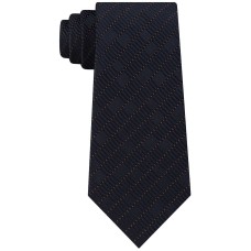 Calvin Klein Men’s Gold Dust Slim Metallic Dash Tie (Black)