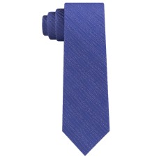 Calvin Klein Men’s Infinite Ripple Skinny Silk Tie (Navy)