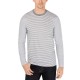  Men’s Jersey Feeder Striped Shirt (Gray, XXL)