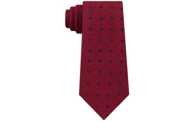  Men’s Molten Oval Slim Tie (Red)