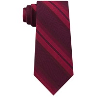 Calvin Klein Men’s Molten Wine Striation Stripe Slim Tie