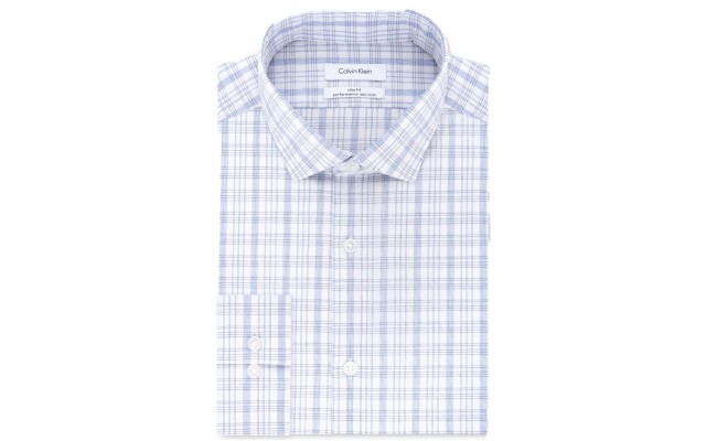  Men’s Non Iron Slim Fit Stretch Check Dress Shirts