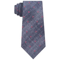 Calvin Klein Men’s Red Hot Slim Neat Tie (Gray/Red)