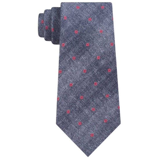  Men’s Red Hot Slim Neat Tie (Gray/Red)