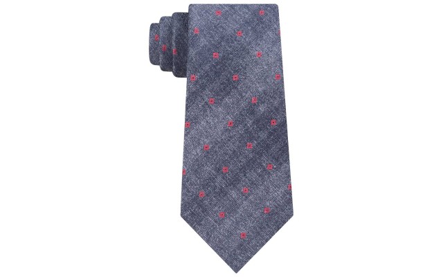  Men’s Red Hot Slim Neat Tie (Gray/Red)