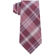 Calvin Klein Men’s Salt & Pepper Slim Plaid Ties