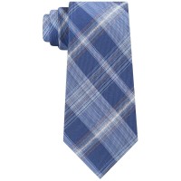 Calvin Klein Men’s Salt & Pepper Slim Plaid Ties