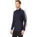  Men’s Set-On Placket Racing Stripe Shirt (Sky Captain, XL)