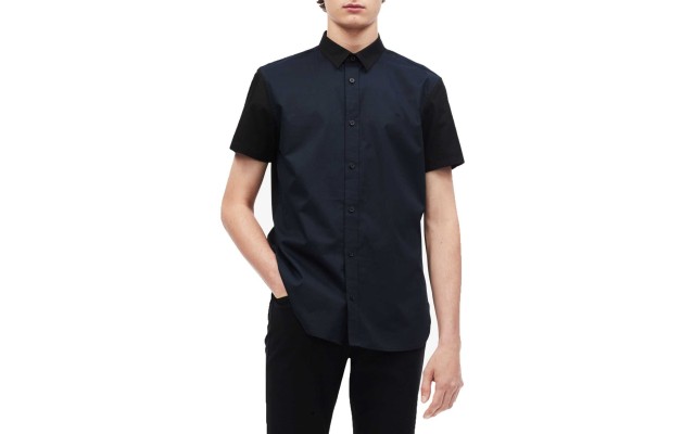  Men’s Short Sleeve Woven Button Down Shirt (Salute, 2X-Large)