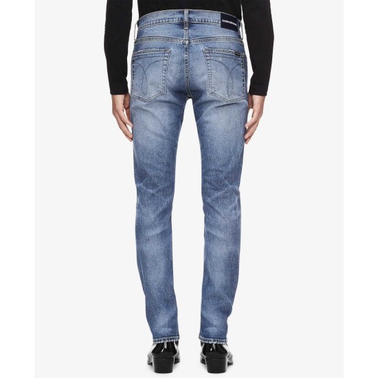  Men’s Slim Fit-Jeans (Snowbird Blue, 30W x 32L)