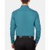  Men’s Slim-Fit Stretch Flex Collar Solid Logo Dress Shirt (Lagoon, 15.5X34-35)