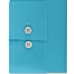  Men’s Slim-Fit Stretch Flex Collar Solid Logo Dress Shirt (Lagoon, 15.5X34-35)