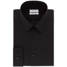 Calvin Klein Men’s Steel Slim-Fit Non-Iron Performance Stretch Jade Dress Shirts