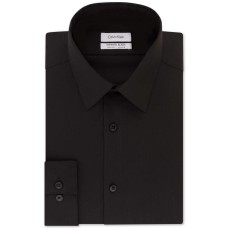 Calvin Klein Men’s Steel Slim-Fit Non-Iron Performance Stretch Jade Dress Shirts