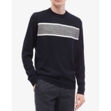 Calvin Klein Men’s Textured Stripe Merino Sweaters