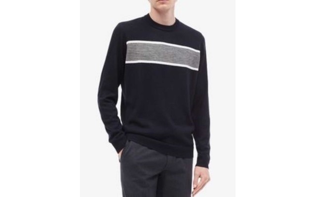  Men’s Textured Stripe Merino Sweaters
