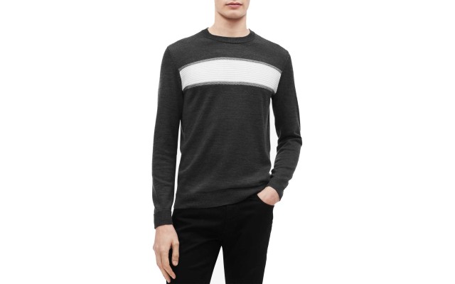  Men’s Textured Stripe Merino Sweaters