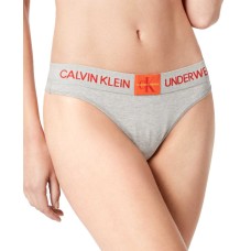 Calvin Klein Monogram Waist Thong (Gray, XL)