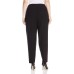  Plus Size Zip Detail Skinny Pants (Black, 24W)