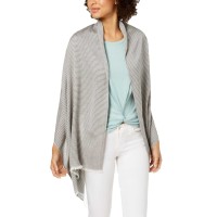 Calvin Klein Textured-Stripe Wrap (Black/White)