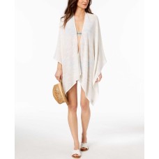 Calvin Klein Textured-Weave Cover-Up & Shawl (White)