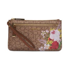 Calvin Klein Top Zip Wristlet Wallet (Rustcopper)