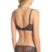  Women's Black Enamored Wireless Triangle Bras