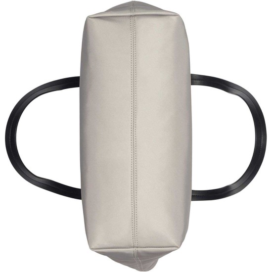  Womens Celia Nylon Organizational Small Handbag Tote (Grey Combo)