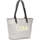  Womens Celia Nylon Organizational Small Handbag Tote (Grey Combo)