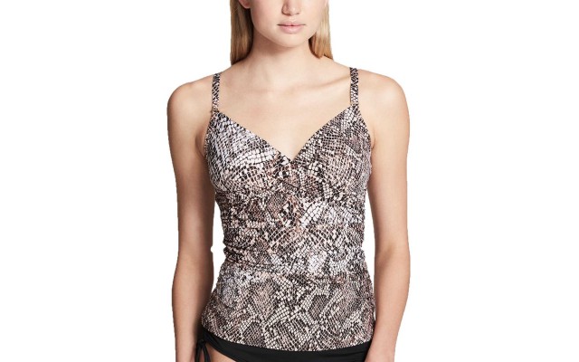  Women’s Chameleon Crossover Tankini Top Swimsuits