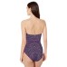  Women’s Classic Bandeau One Piece with Tummy Control (Dragon Fruit, 6)