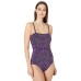  Women’s Classic Bandeau One Piece with Tummy Control (Dragon Fruit, 6)