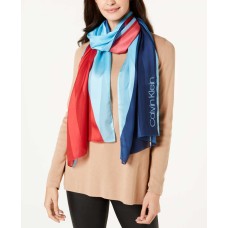 Calvin Klein Women's Colorblocked Satin Stripe Scarves