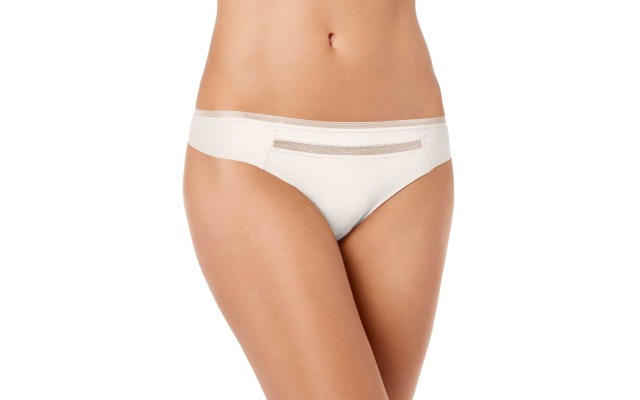  Women’s Invisibles Mesh-Trim Thong Pantys