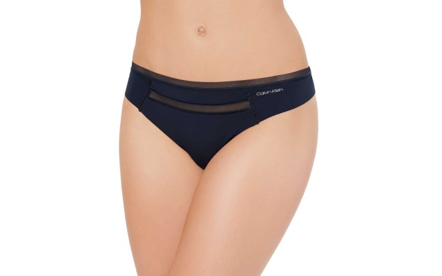  Women’s Invisibles Mesh-Trim Thong Pantys