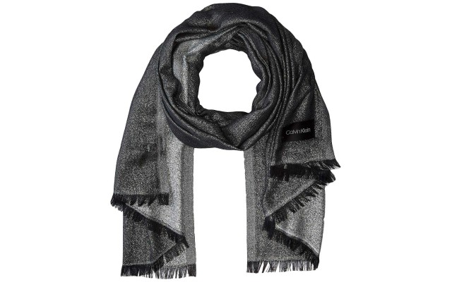  Women’s Lightweight Lurex Plaited Scarf