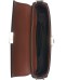  Women’s Lock Leather Shoulder Lock Small Crossbody / Belt Bag, Black