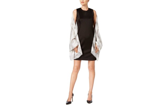  Women’s Lurex Chevron Scarf (Gray, One Size)