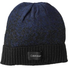 Calvin Klein Women’s Lurex Ombre Beanie (Navy)