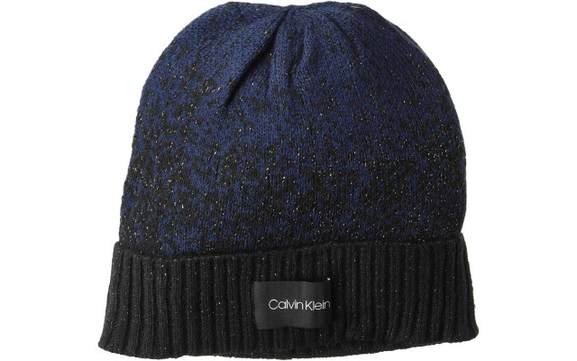  Women’s Lurex Ombre Beanie (Navy)