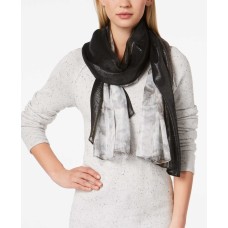 Calvin Klein Womens Ombre Floral Lurex Scarf (Metallic/Black, One Size)