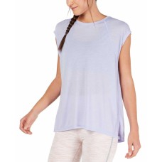 Calvin Klein Women’s Performance Cap-Sleeve Crisscross Back T-Shirt Tops