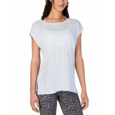 Calvin Klein Women’s Performance Cap-Sleeve Crisscross Back T-Shirt Tops