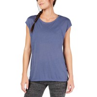 Calvin Klein Women’s Performance Cap-Sleeve Crisscross Back T-Shirt Tops
