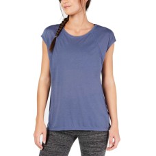 Calvin Klein Women’s Performance Cap-Sleeve Crisscross Back T-Shirt Tops