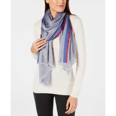 Calvin Klein Women's Stripe-Border Chambray Scarves
