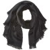  Women’s Twill Weave Lurex Scarf, Black